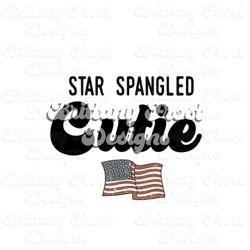 Star Spangled Cutie PNG Sublimation