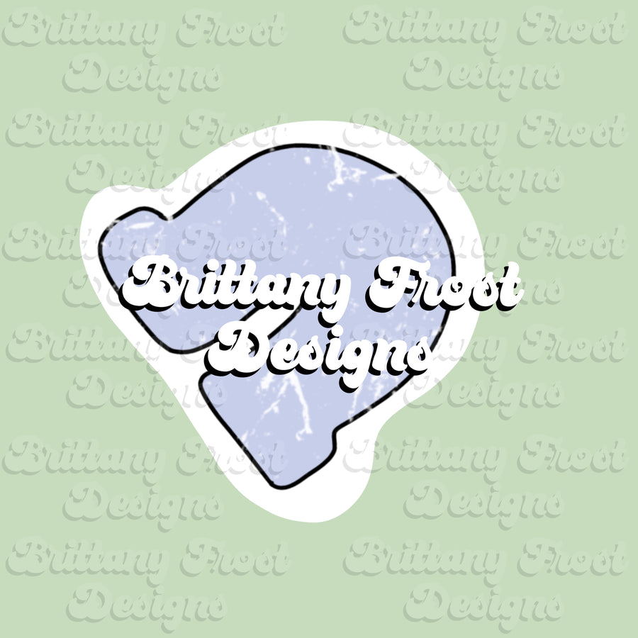 Horse Shoe Marshmallow PNG Sticker Tattoo File