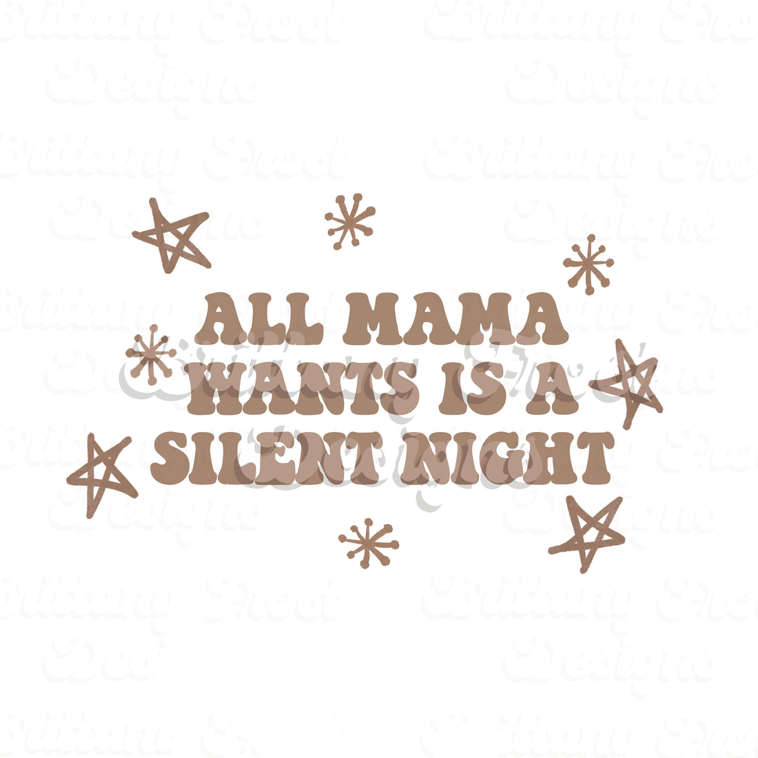 Silent Night PNG SUBLIMATION