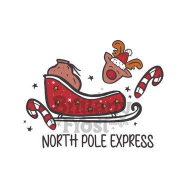 North Pole Express PNG Sublimation