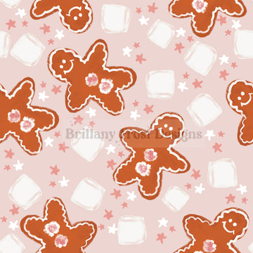 Pink Gingerbread man