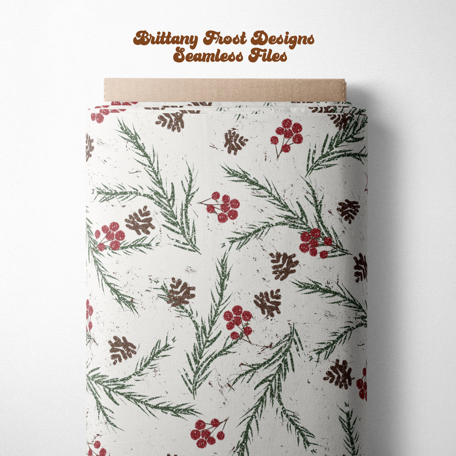 Holiday Floral Seamless file