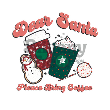 Coffee Christmas PNG Sublimation