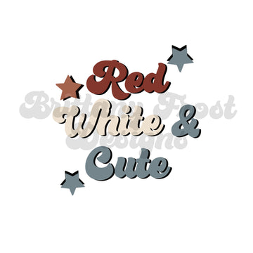 Sublimation Red White and Cute