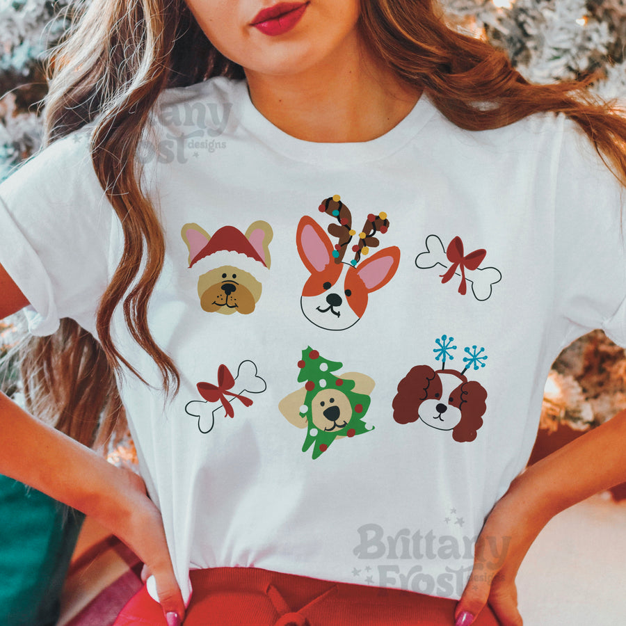 Christmas Dogs PNG Sublimation