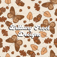 Fall Butterflies Seamless File