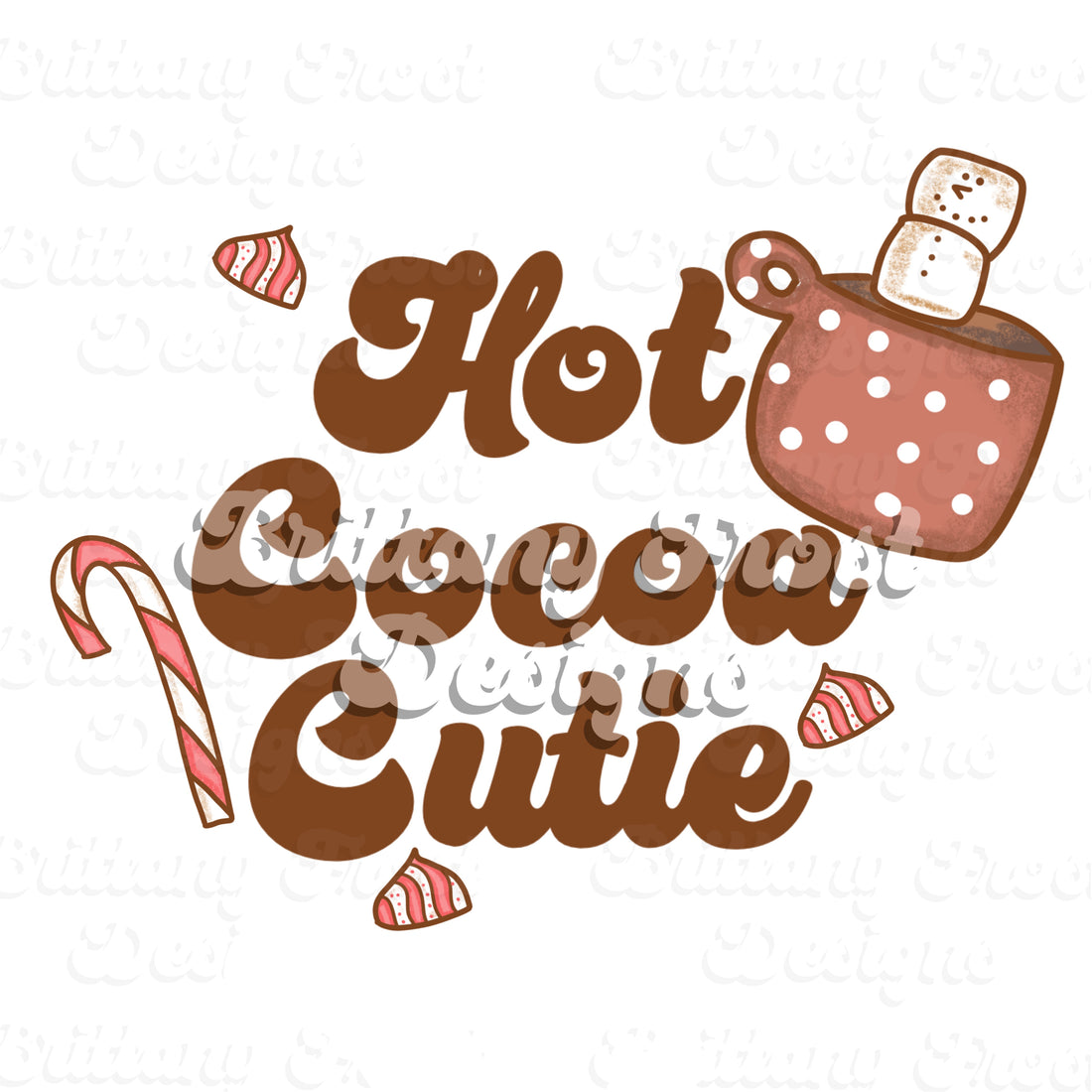 Hot Cocoa Cutie PNG Sublimation