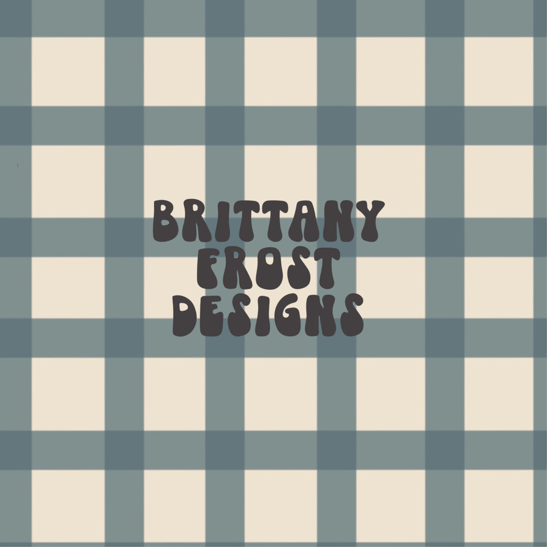 Neutral Blueberries Plaid