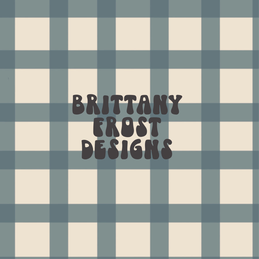 Neutral Blueberries Plaid