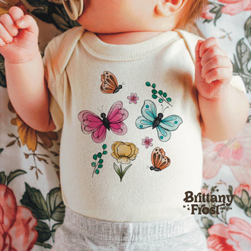 Spring Butterflies Sublimation PNG