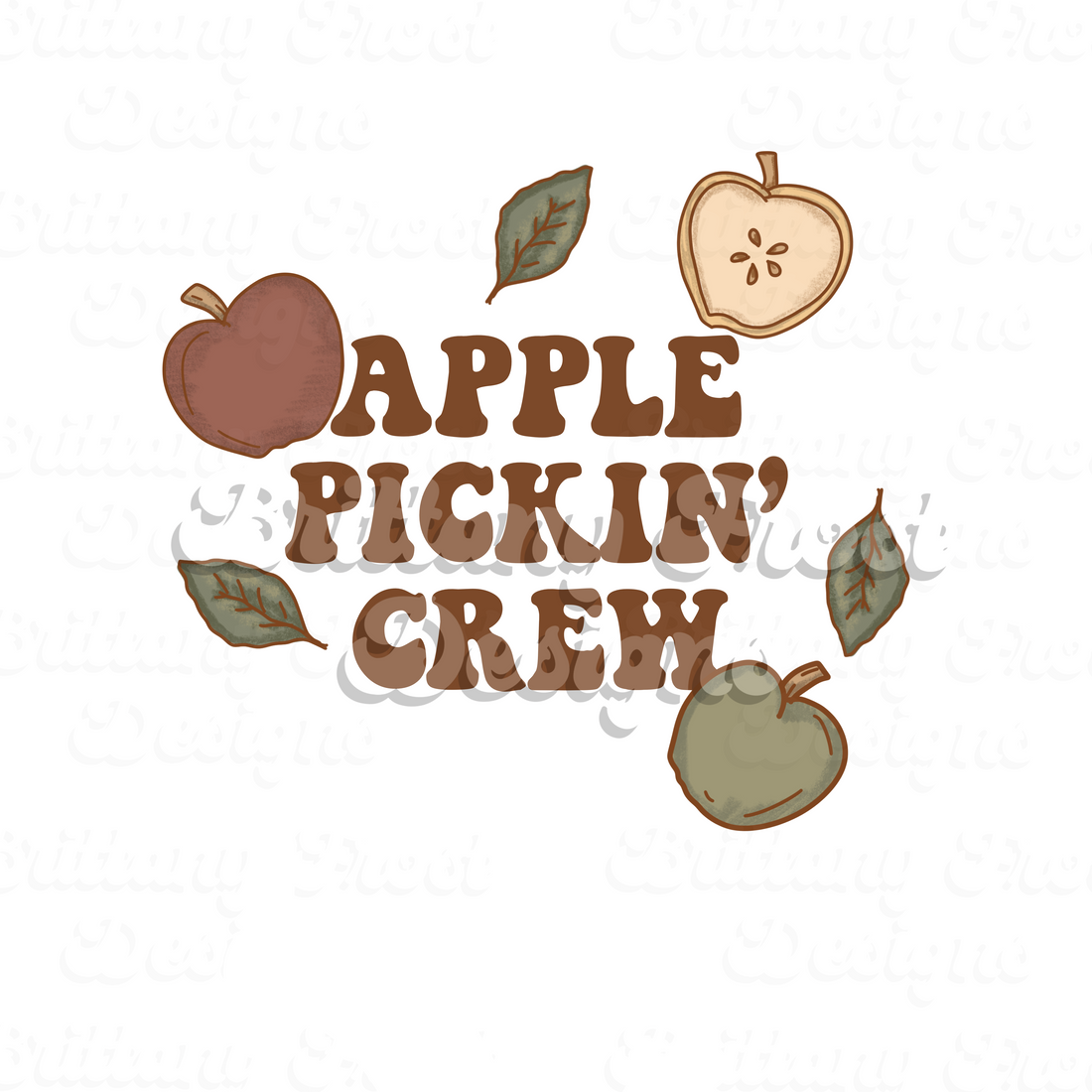 Apple Pickin’ Crew PNG Sublimation