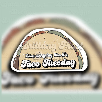 Taco Tuesday Sticker PNG File