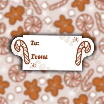 Candy Cane Sticker PNG File