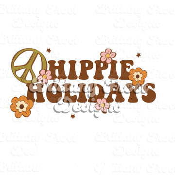 Hippie Holidays Sublimation PNG