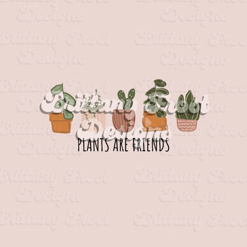 Pink Potted Plants Panel