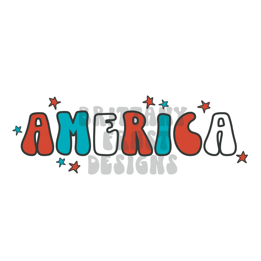America Bright PNG Sublimation