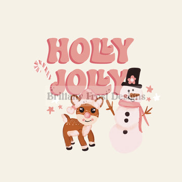 Holly Jolly PNG Sublimation