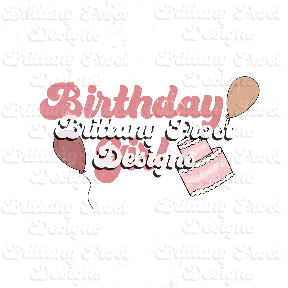Birthday Girl PNG Sublimation