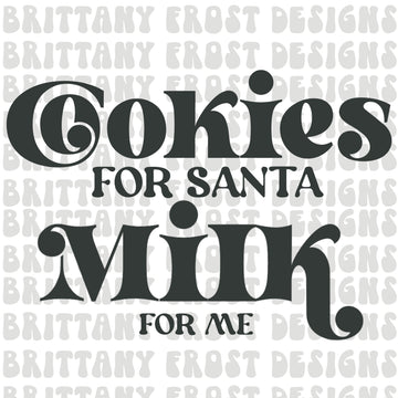 Cookies for Santa PNG sublimation