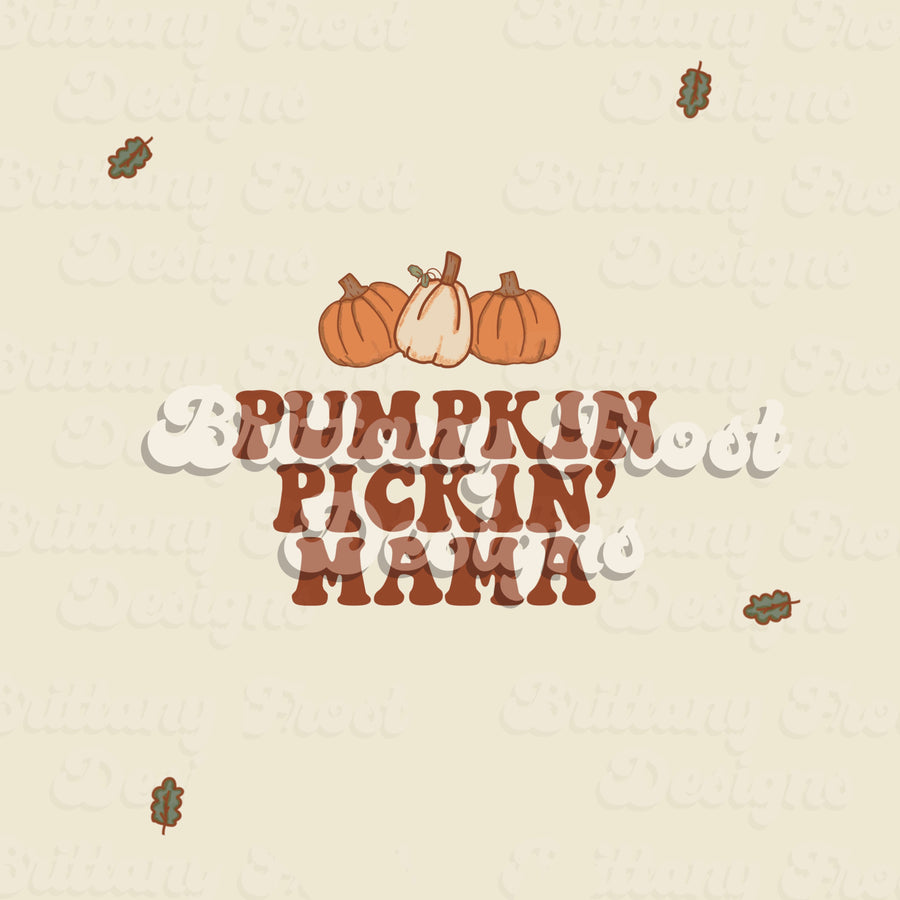 Pumpkin Pickin Mama