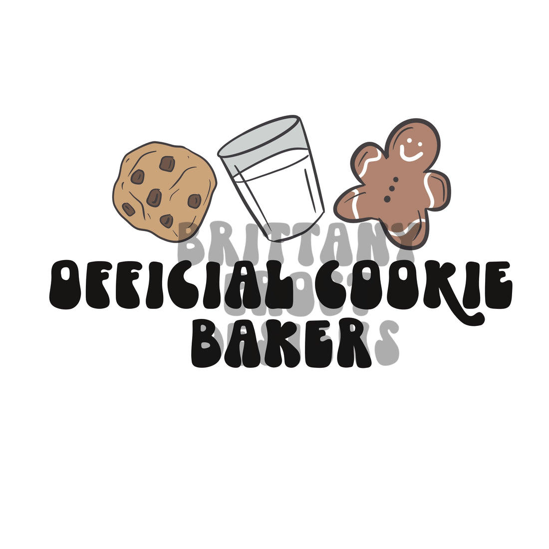 Official Cookie Baker PNG Sublimation