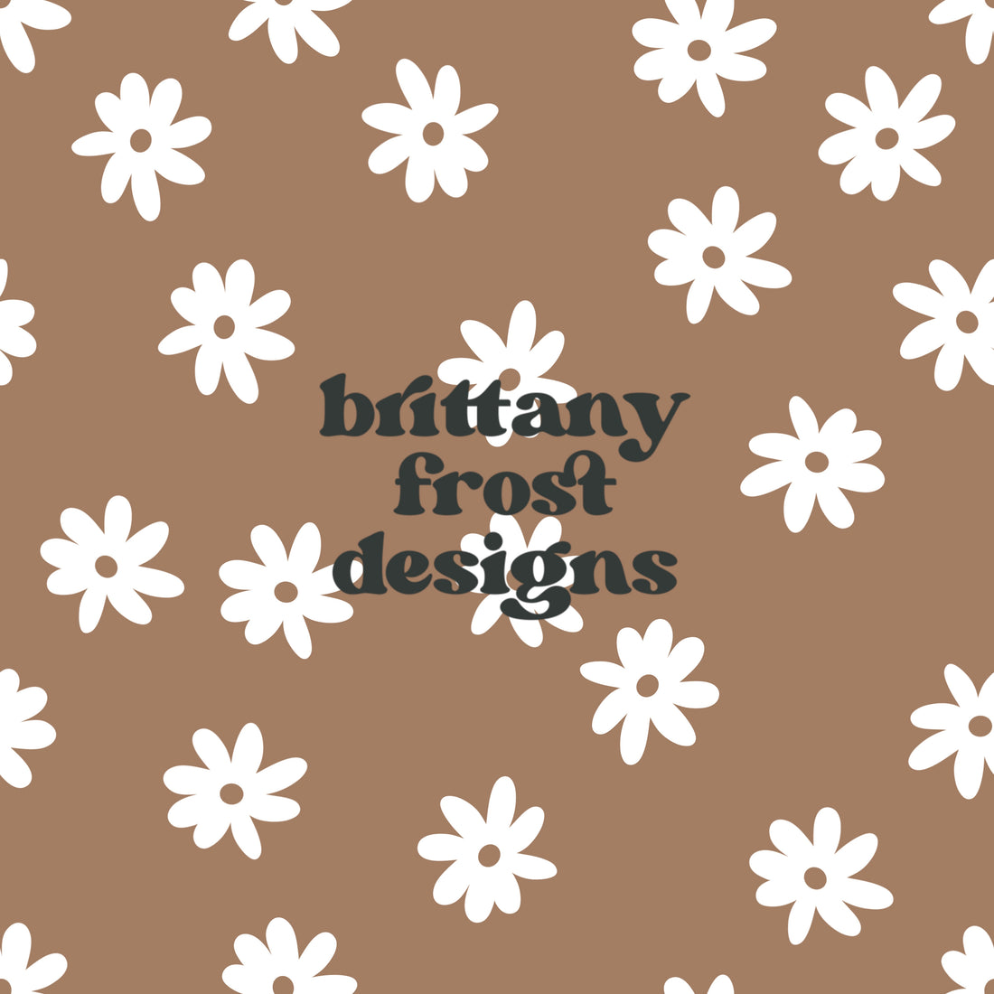Groovy Brown Flowers
