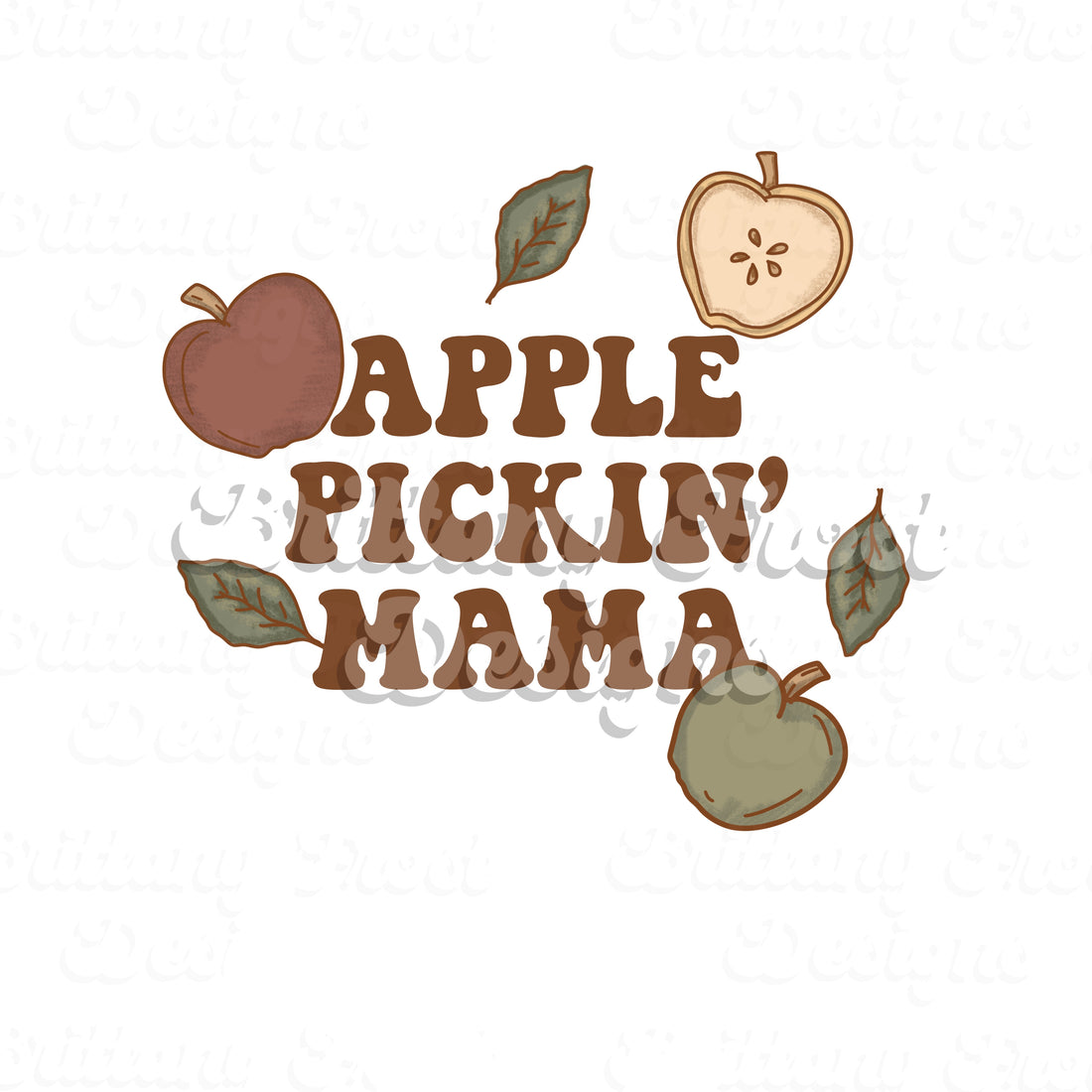 Apple Pickin Mama PNG Sublimation